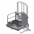 Pneumatic Evisceration Platform with Tub